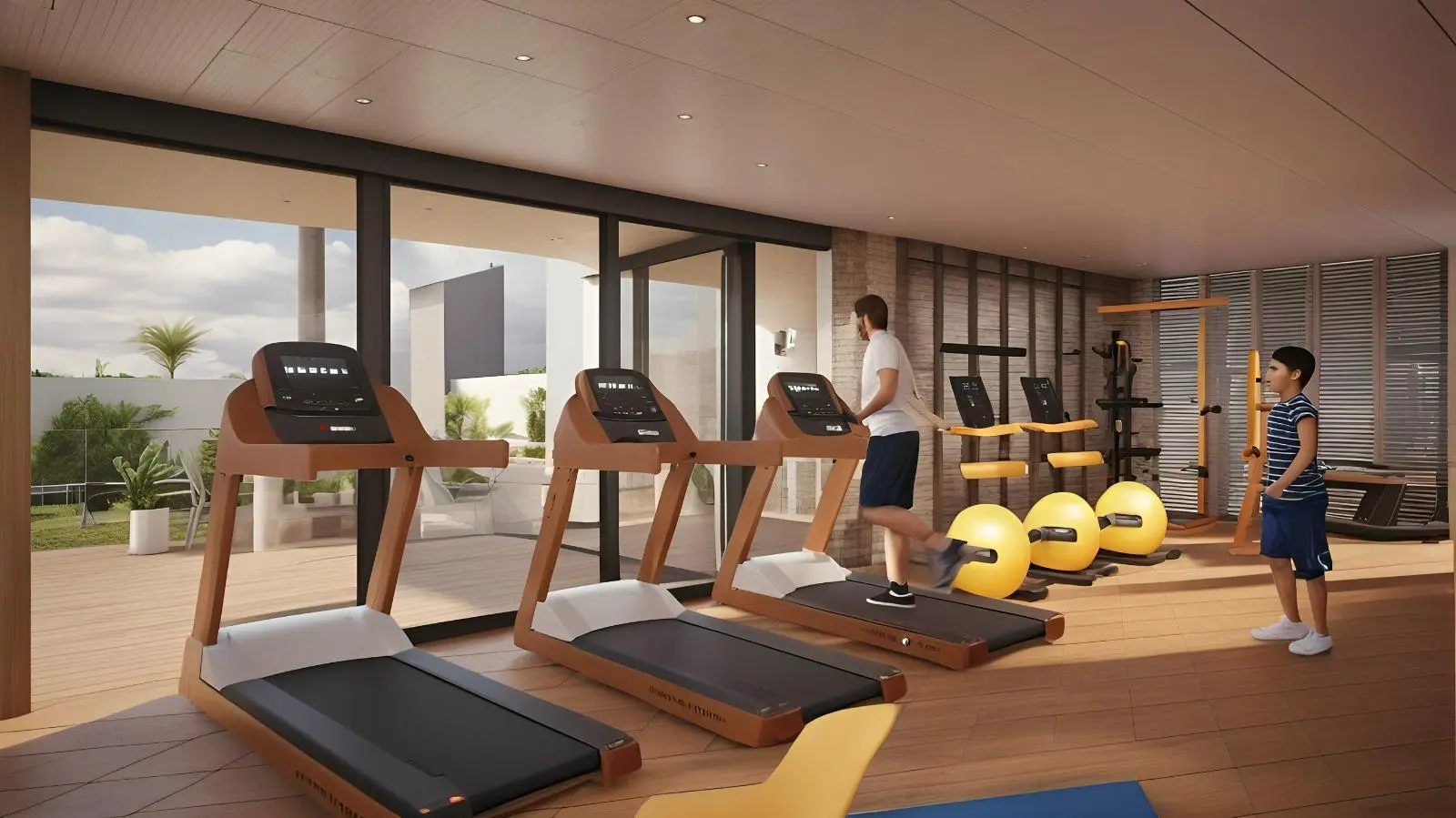 Gym area